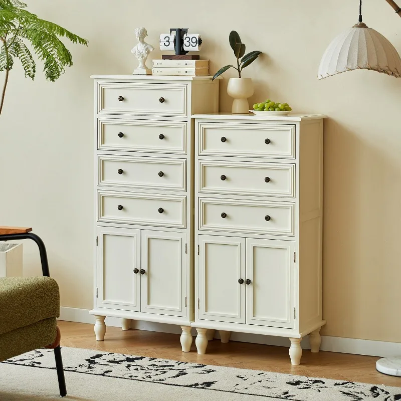 

American retro solid wood chest cabinet household bedroom multi-layer drawer locker small simple chest of drawers