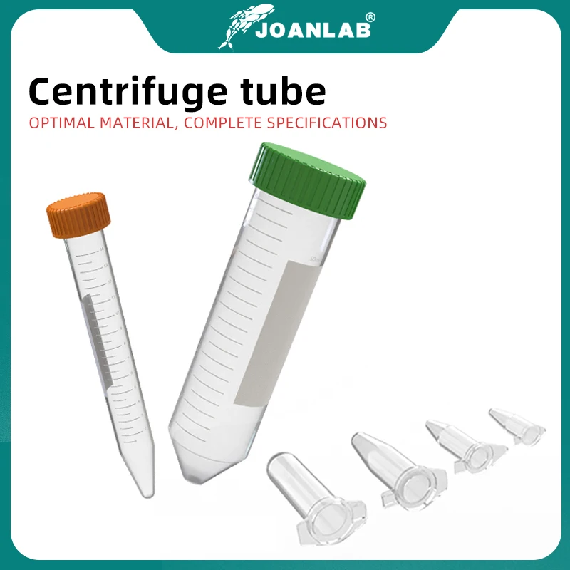 JOANLAB Plastic centrifuge tube 0.2 ml 0.5 ml 1.5 ml 2 ml 10 ml 15 ml 50ml micro scale pcr tube prp tube Lab equipment test tube