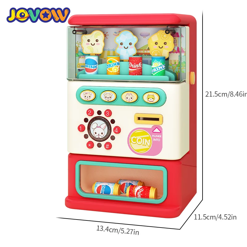 Simulation Mini Children's Beverage Vending Machines Toys Music Password Coin Machine Baby Puzzle Montessori Education Toy Gifts