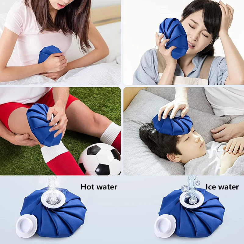 Ice Pack Physiotherapy Bag Sports Sprain Scald Cooling Fever Cooling Repeated Use Pure Blue Shoulder