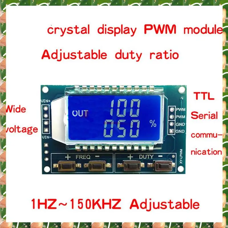

JAJA 2 шт. 1 канал ШИМ генератор импульсных сигналов ШИМ частота импульсов рабочий цикл регулируемый 1 Гц-150 кГц ШИМ-генераторная плата