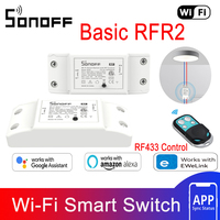 SONOFF Basic RFR2 10A WiFi Wireless Smart Switch DIY Your Smart Home Appliances With 433MHz RF Control Works With eWwLink Alexa