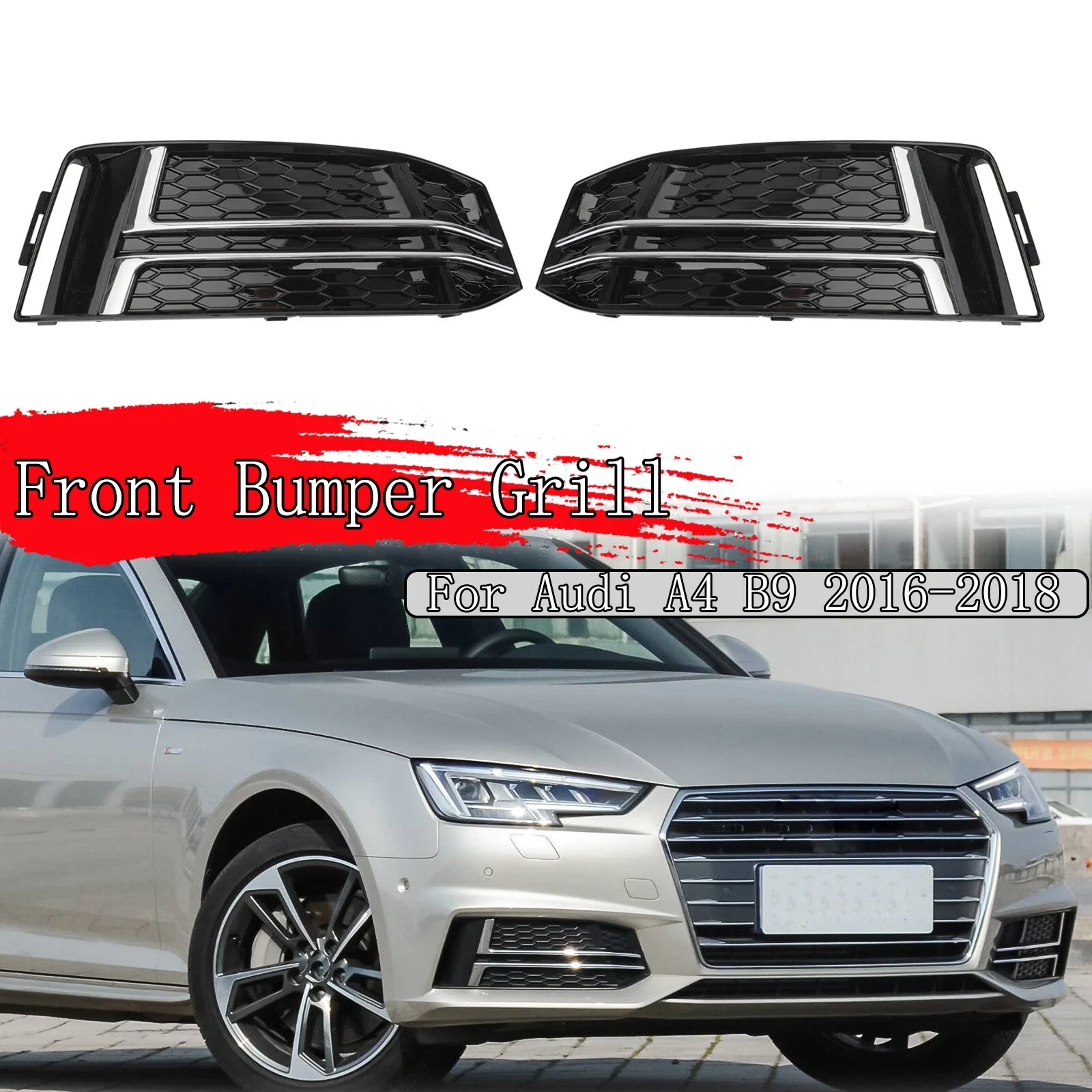 2X Car Chrome Honey…