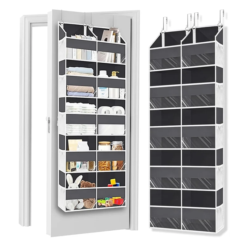 

A95I-Over The Door Organizer 5 Tiers, 10 Compartments, 80 Lbs Weight Capacity For Space Saving Storage