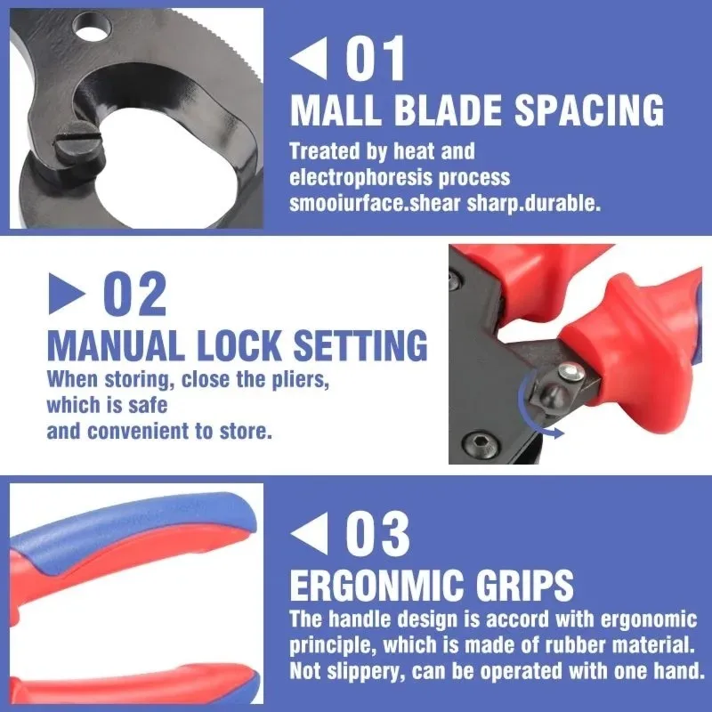 【ALLOWANCE】Copper And Aluminum Wire Cutter-300Mm2 Cutting Range, Durable Cable Cutting Tool, Ergonomic Design,Ideal For Electric