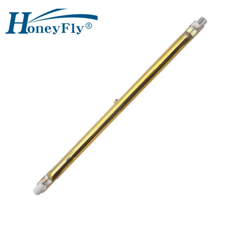 

HoneyFly 2 шт. инфракрасная лампа-нагреватель 145/205/215/225/240/315 мм 220 В 400 Вт 500 Вт 700 Вт с позолоченным отражателем галогенный нагревательный элемент