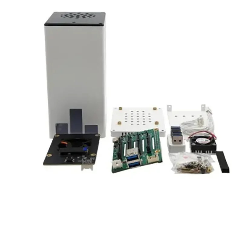 KIT QUAD SATA per RASPBERRY PI 4 costruisci facilmente il tuo KIT Server di archiviazione di rete NAS