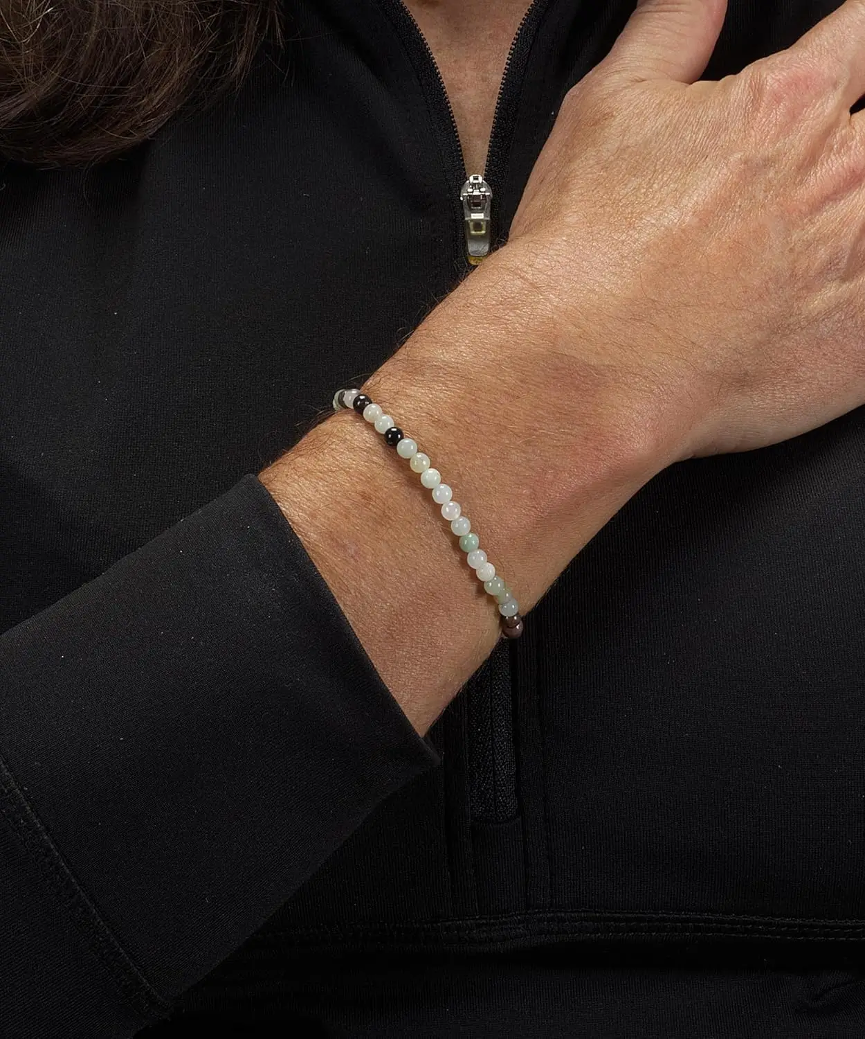 UGcrystal Natural Stone Bracelets Amazonite Gemstone for Women and Men 4mm Emotional Balance Friend Gift Hand Crystal Jewelry