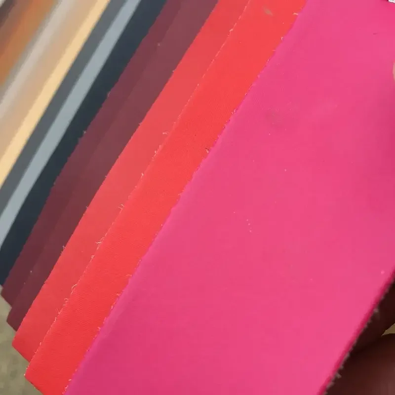 

Hight Quanlity Plain Flat Surface Microfiber Pu Synthetic Leather Material