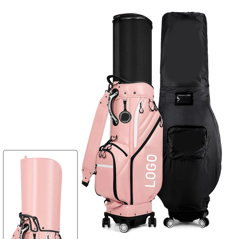 OEM ODM Retractable Golf Travel Bag Hard Case Golf Bag with Wheels