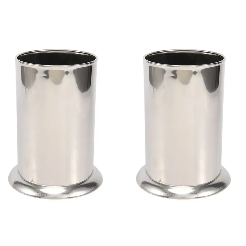 AT63-2X Stainless Steel Straw Holder, Counter-Top Straw Dispenser, Cutlery Organizer, Spoons Forks Chopsticks Storage