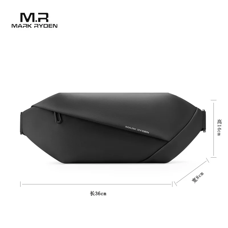 MARK RYDEN Chest Bag Shoulder Messenger Bags Male Waterproof Short Trip Chest Bag Pack for Men