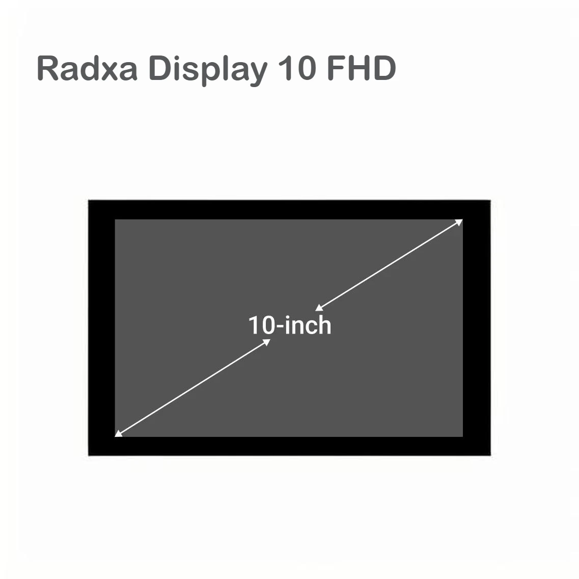 Radxa Display 10.1 FHD Touchscreen with 1200x1920 Resolution Support Radxa SBCs Rock 5A/5B Rock 4A/4B/4C+ Rock 3B/3A/3C Rock 4SE