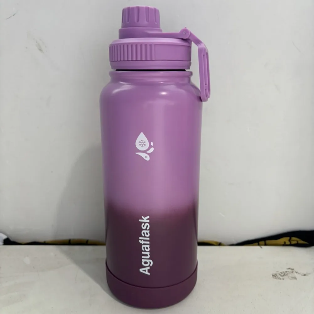 

Stainless Steel Sport Thermos Cup 1L Gradient Vacuum Flask Leak-Proof Large Capacity Insulated Water Bottle Camping Hiking