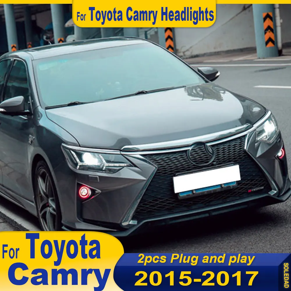 Car headlights for Toyota Camry LED Headlight 2015 2016 2017 Camry LED DRL Head Lamp LED headlights Assembly Accessories