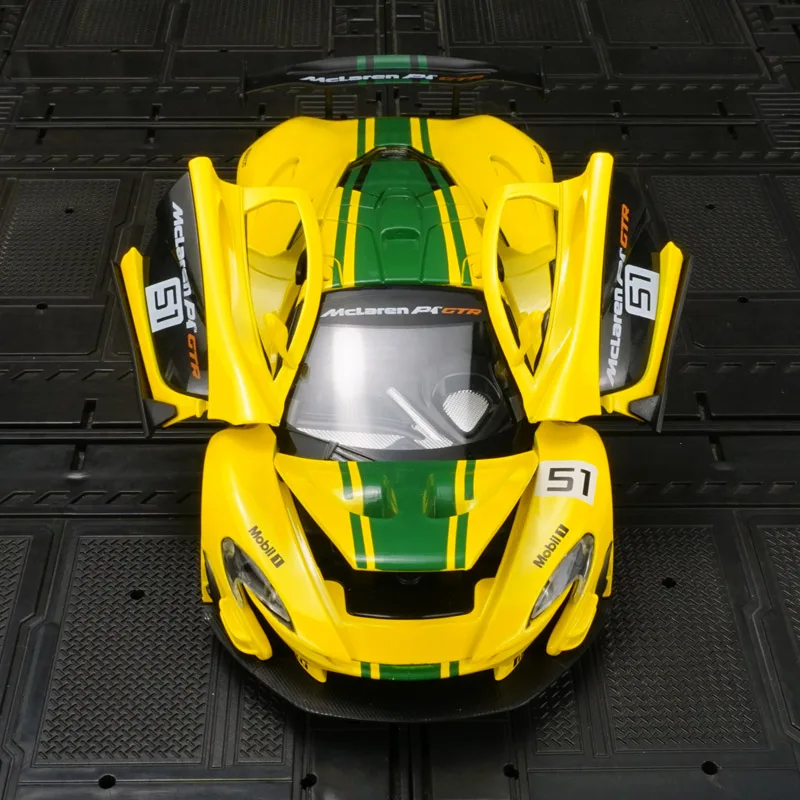 

Модель суперкара McLaren P1 GTR из сплава, масштаб 1:24, с открывающимися двумя дверями, богатой детализацией, тонкой отделкой, хорошим качеством.