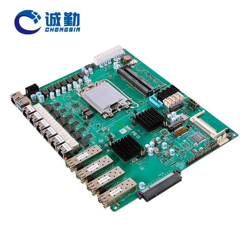 6 Lan Pfsense Firewall Motherboard 4* SFP 10g 12th 13th Gen LGA 1700 H610 H670 Q670 DDR4 PCIe_8X 1*CF 1U Server Motherboard