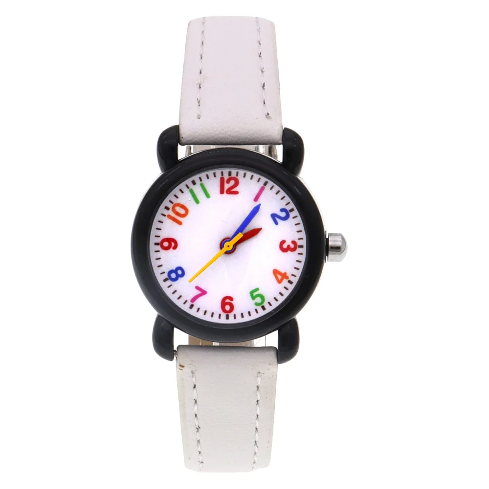 Fashion Girls Boys quadrante colorato orologi per bambini custodia in plastica orologio da 28mm orologio da polso per bambini orologi per bambini regali per feste