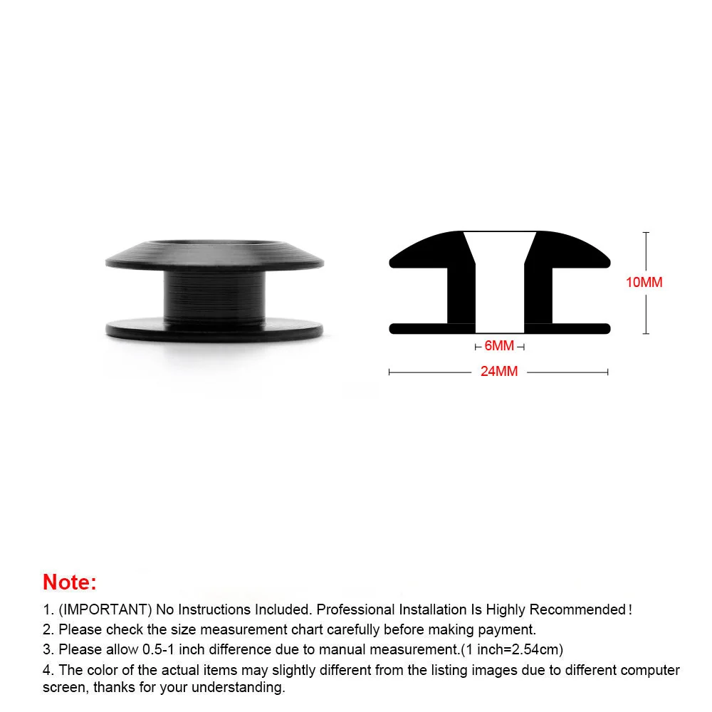 Jdm Quick Release Fasteners for Front Bumpers Rear Bumpers and Trunk Hatch Lids Bumper Double-Layer Gasket Surround Buckle