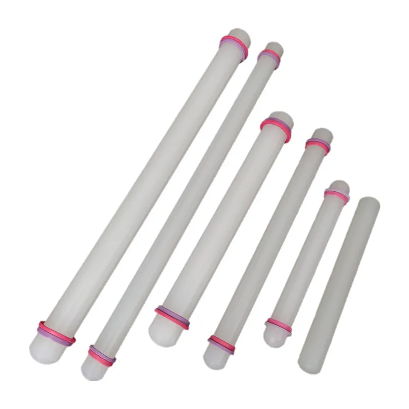 23/33/50CM Bakeware White Plastic rolling pin Non-stick Cake Dough Roller Decorating Cake Baking crafts cooking Tool M576