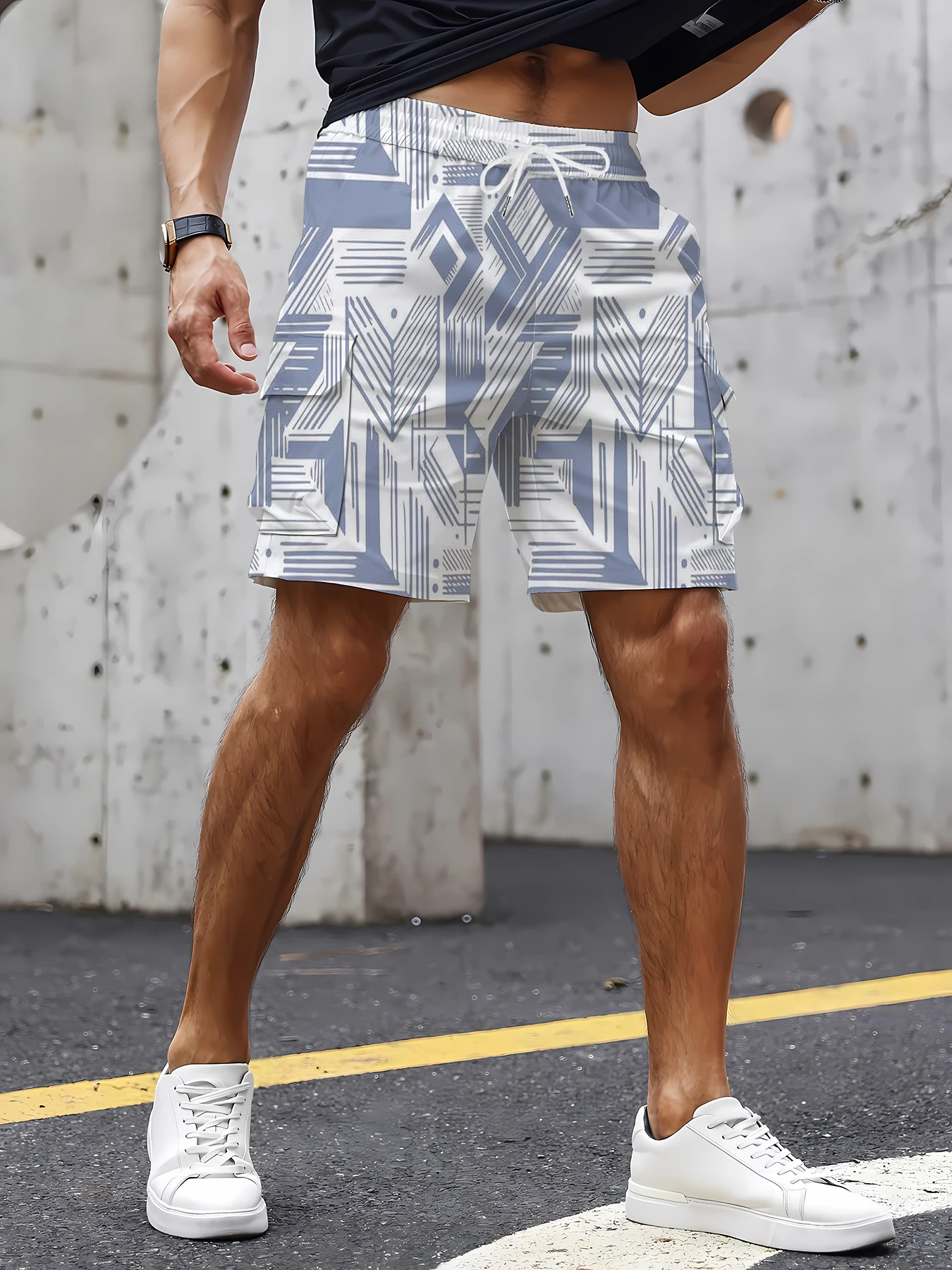 

Men's Multi-Pocket Camo Printed Cargo Shorts Quick Dry Lightweight Hiking Camping Fishing Outdoor Work Shorts