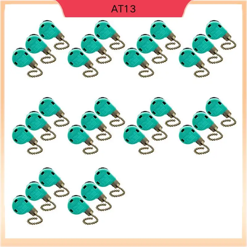 AT13 30 Pack Ceiling Fan Switch 3 Speed 4 Wire Zing Ear ZE-268S6 Fan Pull Chain Switch Replacement Speed Control Switch