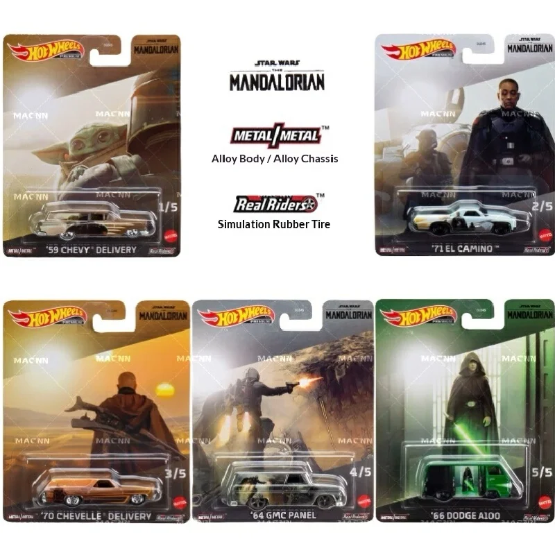 Hot Wheels Jurassic World Premium Alloy Diecast Car Model DLB45 Real Riders Collectible Vehicle For Adult Collection Hobby