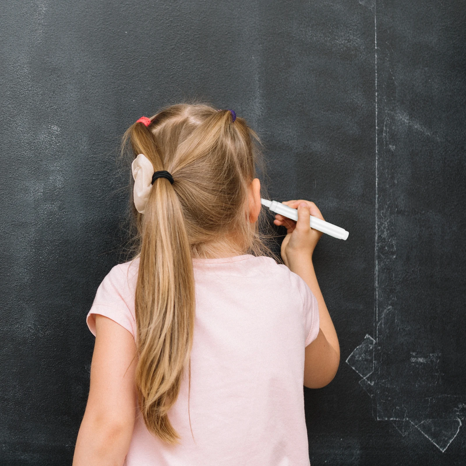 

4Pcs White Chalk Markers Erasable Liquid Chalk Pens for Glass Blackboard Mirrors Advertising White Dry Erase Markers