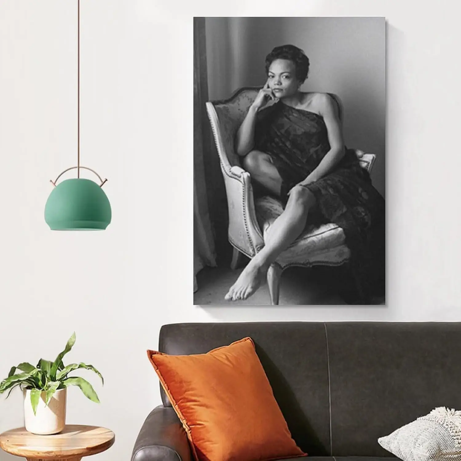 ملصق مطبوع عتيق باللونين الأبيض والأسود من Eartha Kitt (7) ملصق فني جداري من القماش لتزيين غرفة النوم والمنزل الحديث Pri