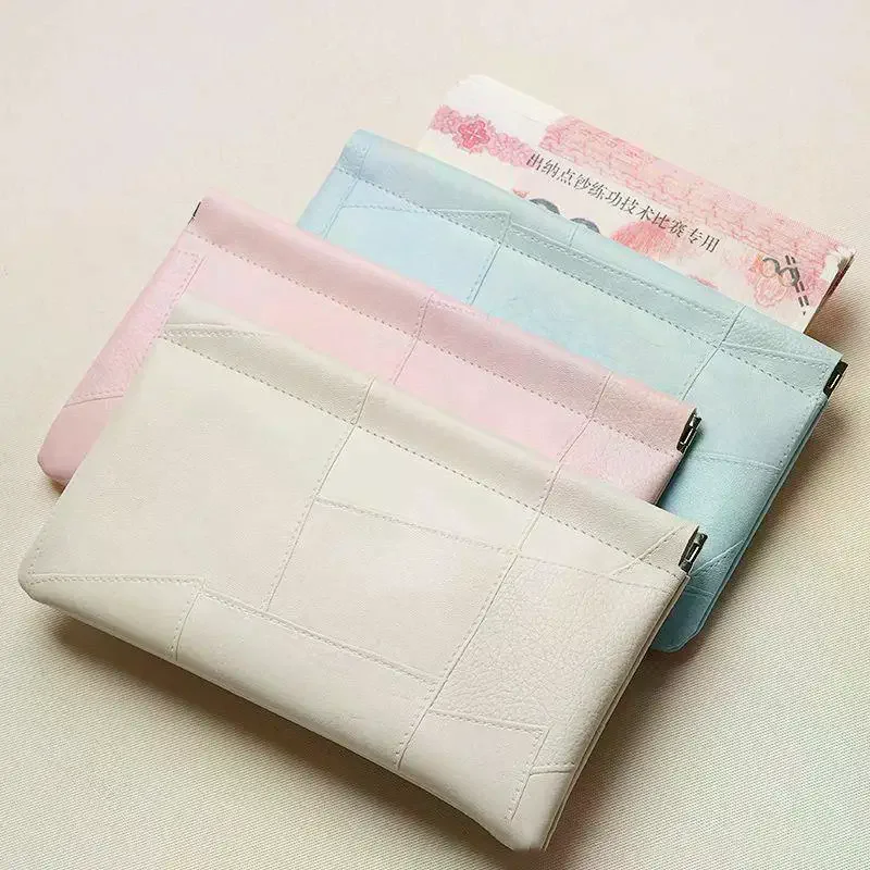 Closed Fragment Mini PU Earphone Storage Bags Candy Color Coin New Zero Wallet Lipstick Storage Bag Long Wallet