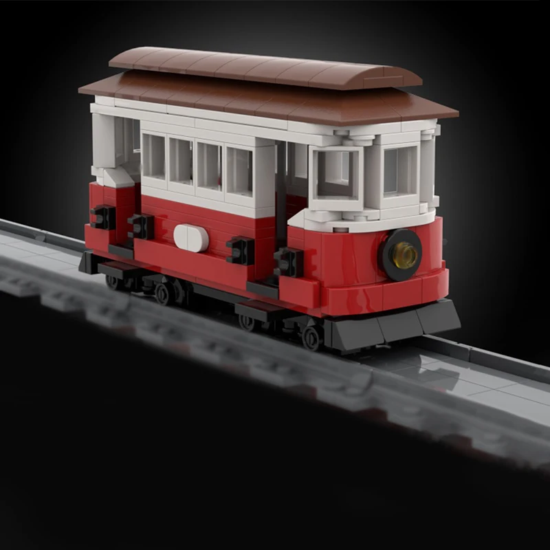 City Car Model MOC Building Bricks Old Fashioned Street Car Modular Technology Children Holiday Gifts Assemble Toys Suit