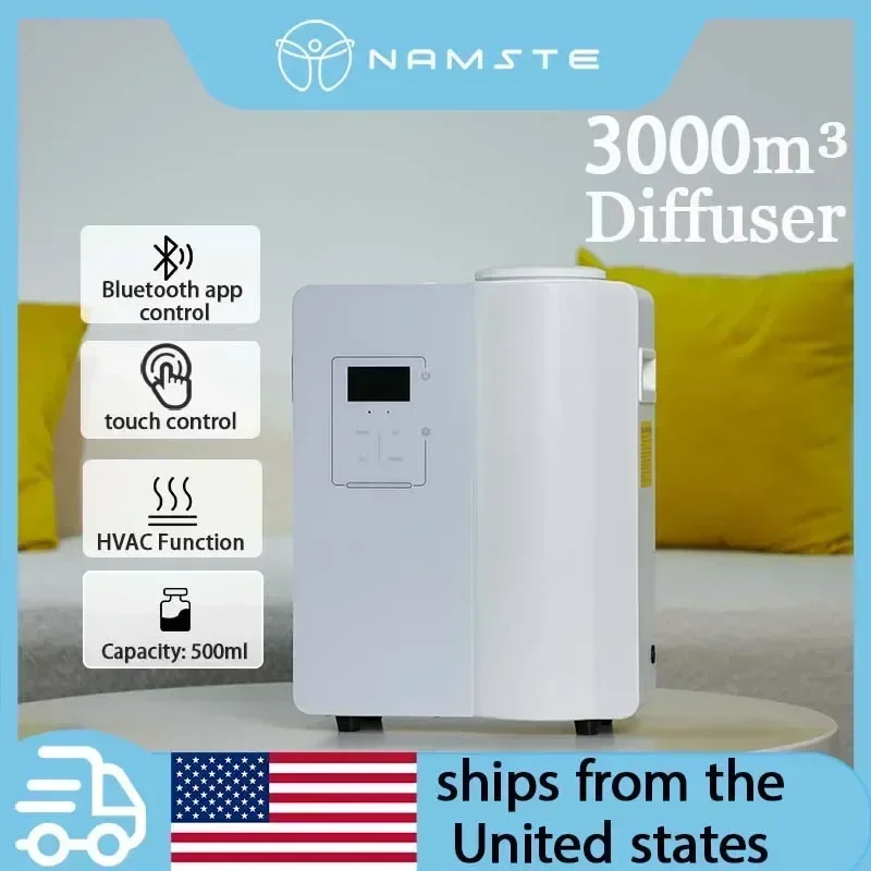 NAMSTE 3000m³ New Electric Bluetooth PerfumeAroma Diffuser Hotel Essential Oils Flavoring Air Freshener 500ML HVAC Shop Gym