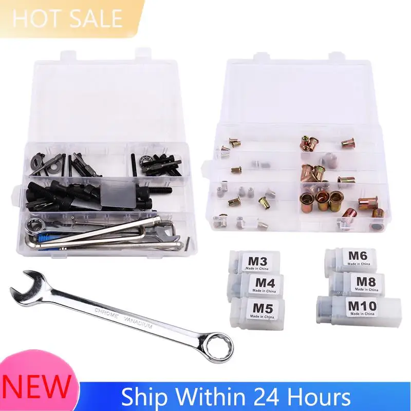 A78K New Manual Rivet Nut Pulling Tool Riveting Manual Threaded Rivet Pulling Tool Withfemale Rivet Nut Tool Simple Riveting Too