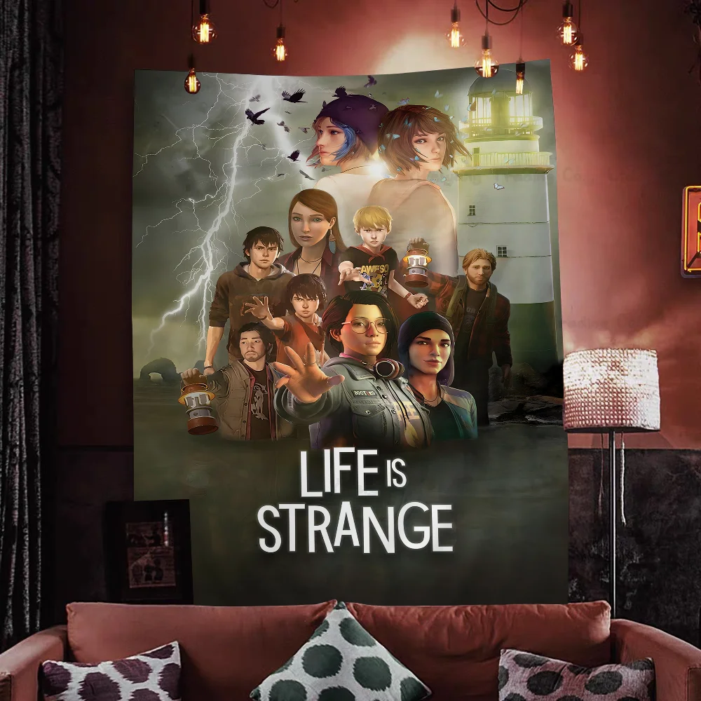 Game Life Is Strange DIY Wall Tapestry Hanging Tarot Hippie Wall Rugs Dorm INS Home Decor