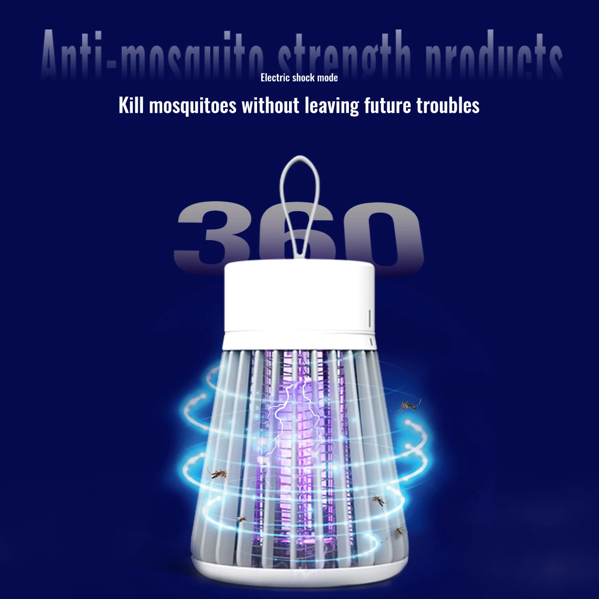 Electric mosquito killer lamp, 2-in-1 insect trap, USB, with LED light, for bedroom, outdoor camping, wasps, mosquitoes