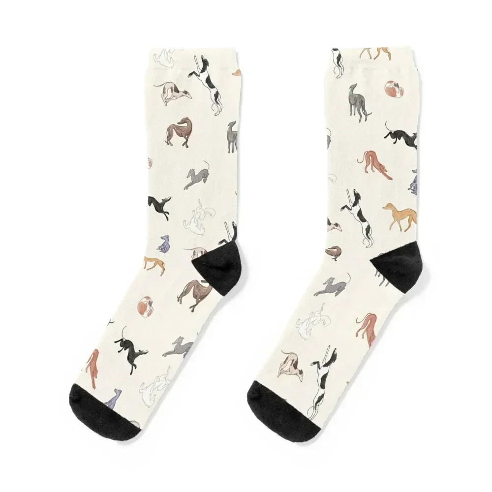 Greyhound Love - Adopt Socks kids basketball christmas gift Socks For Girls Men's