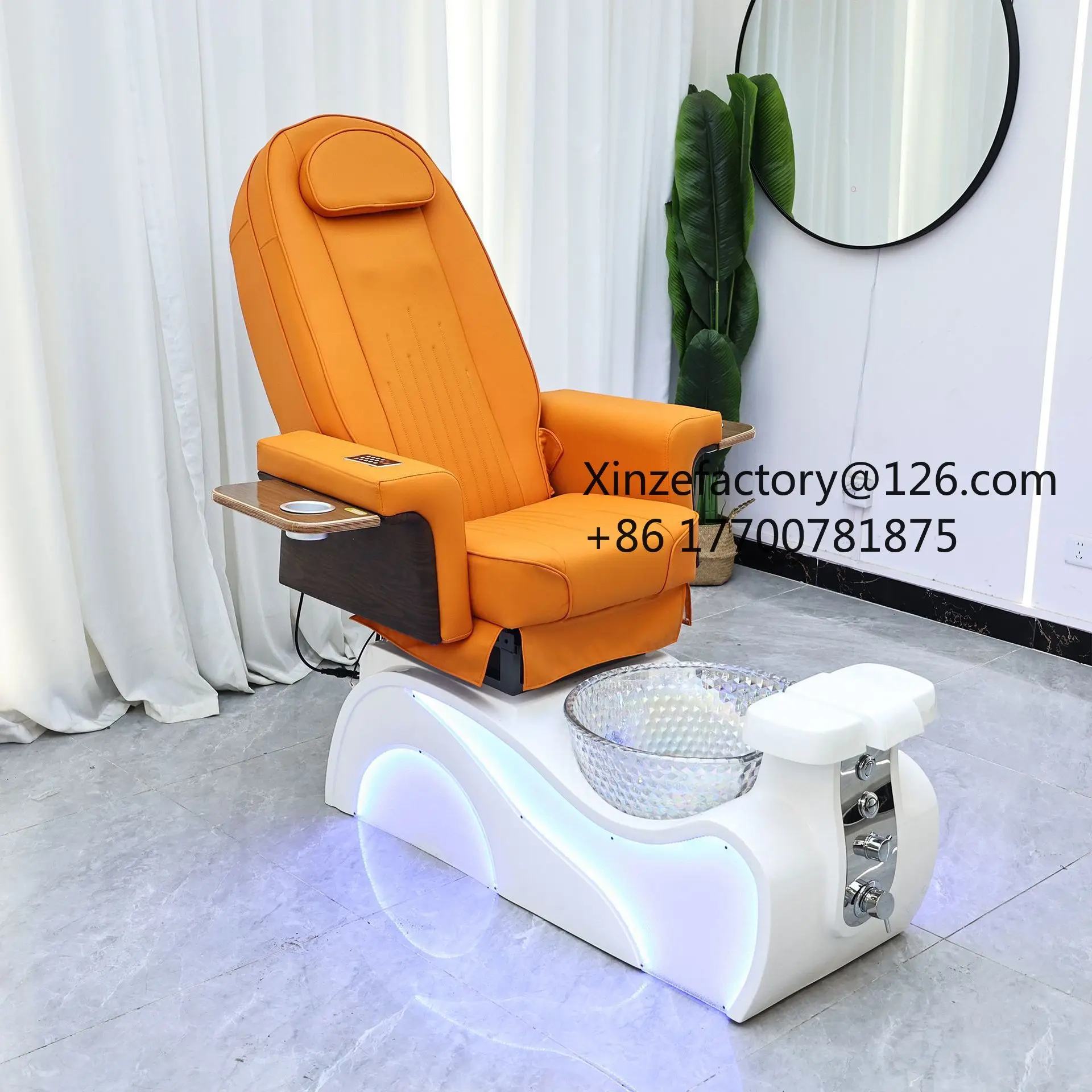 Factory Direct 2026 Top Rated Pedicure Chair Foot Bath SPA Sofa Foot Therapy Electric Foot Massage Nail Art Sofa Chair