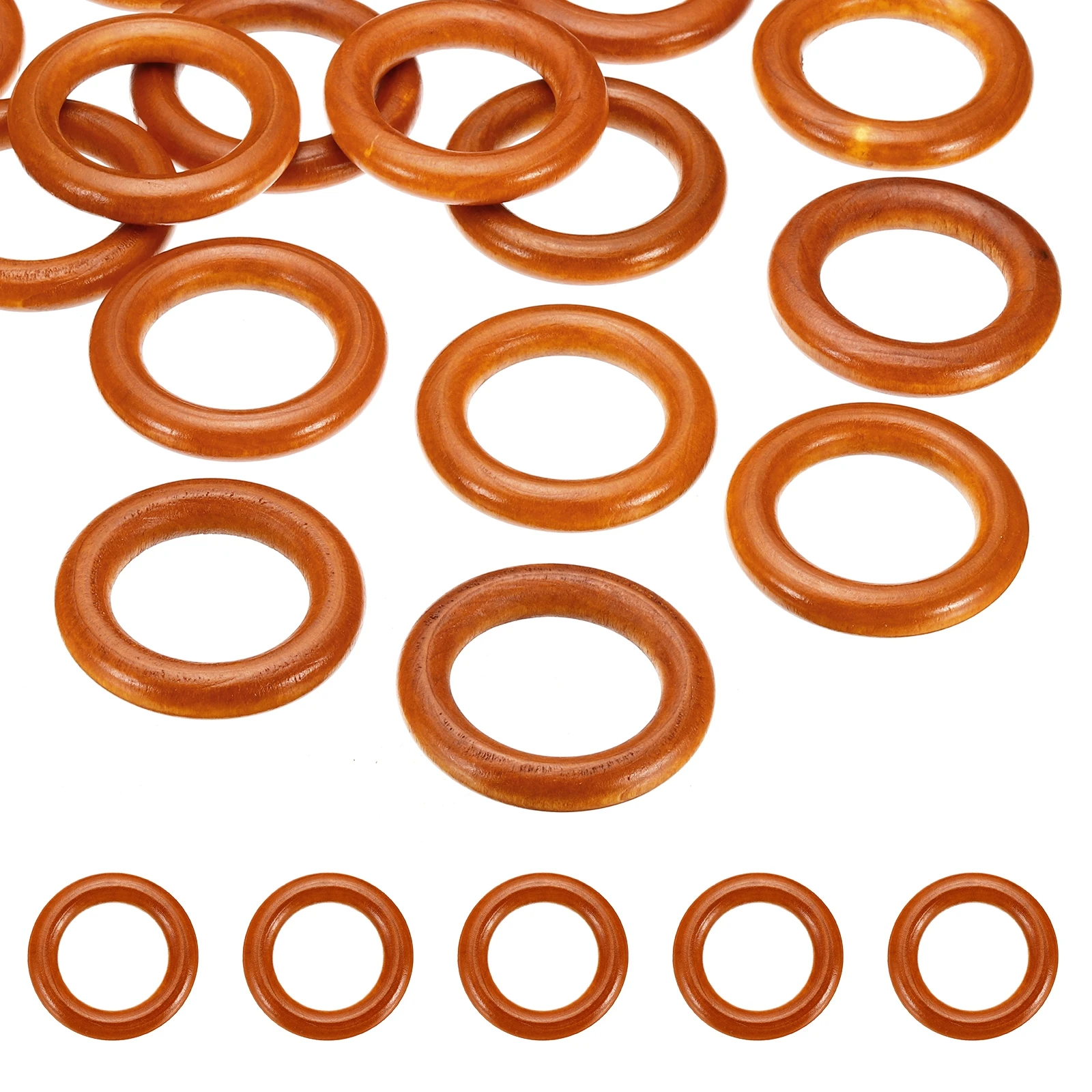 

Natural Wooden Rings Wood Ring Round Linking Rings Wood Loop Circle for Craft Pendant DIY Making Macrame 15/25/35/40/55/60mm