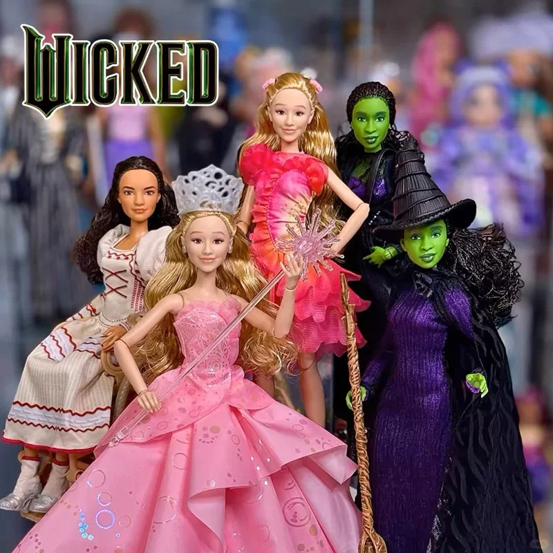 

In Stock Original Genuine Wicked Barbie Doll Galinda Elphaba‌ Collector'S Edition Movie Action Barbie Doll Figure Birthday Gift