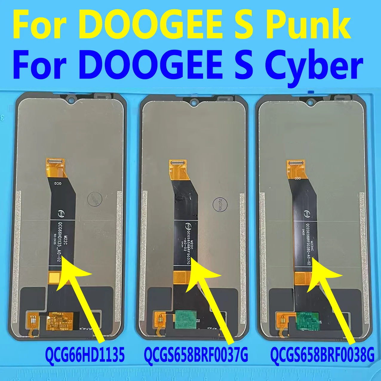 For DOOGEE S Cyber Pro LCD Display Screen QCG66HD1135 LCD For DOOGEE S Punk LCD Touch Screen Code QCGS658BRF0037G 0038G LCD