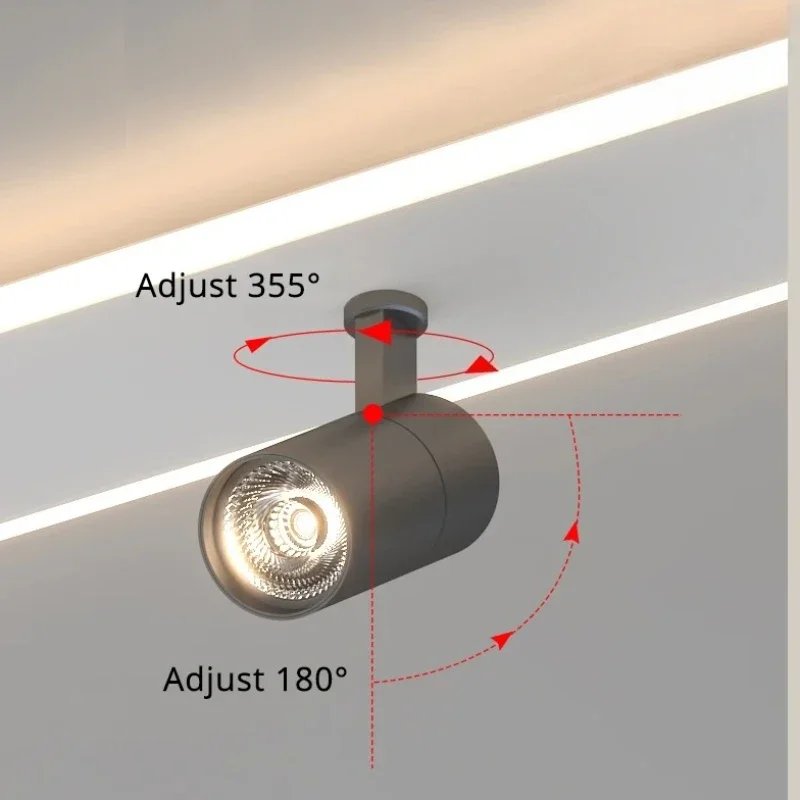 SANDYHA الحديثة الحد الأدنى LED المسار الأضواء تجهيزات ضوء السقف ديكور المنزل غرفة المعيشة مدخل مرحاض طاقة أنيقة