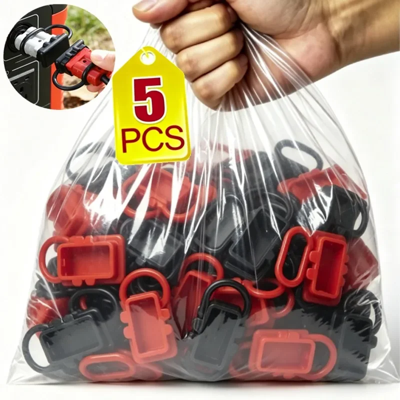 Dust Cover Disconnect Plug Kit Silicone Dust Cover for Connector Plugs Rubber Plug for 2-Pin Battery Connector 1/5PCS