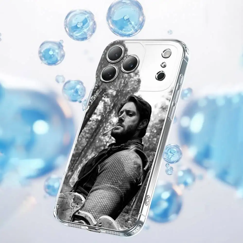 حافظة هاتف الممثل J-Jensen Ackles لهاتف iPhone 17,16,15,14,13,12,11,Plus,Pro,Max,Plus,E,Air,غطاء شفاف صغير
