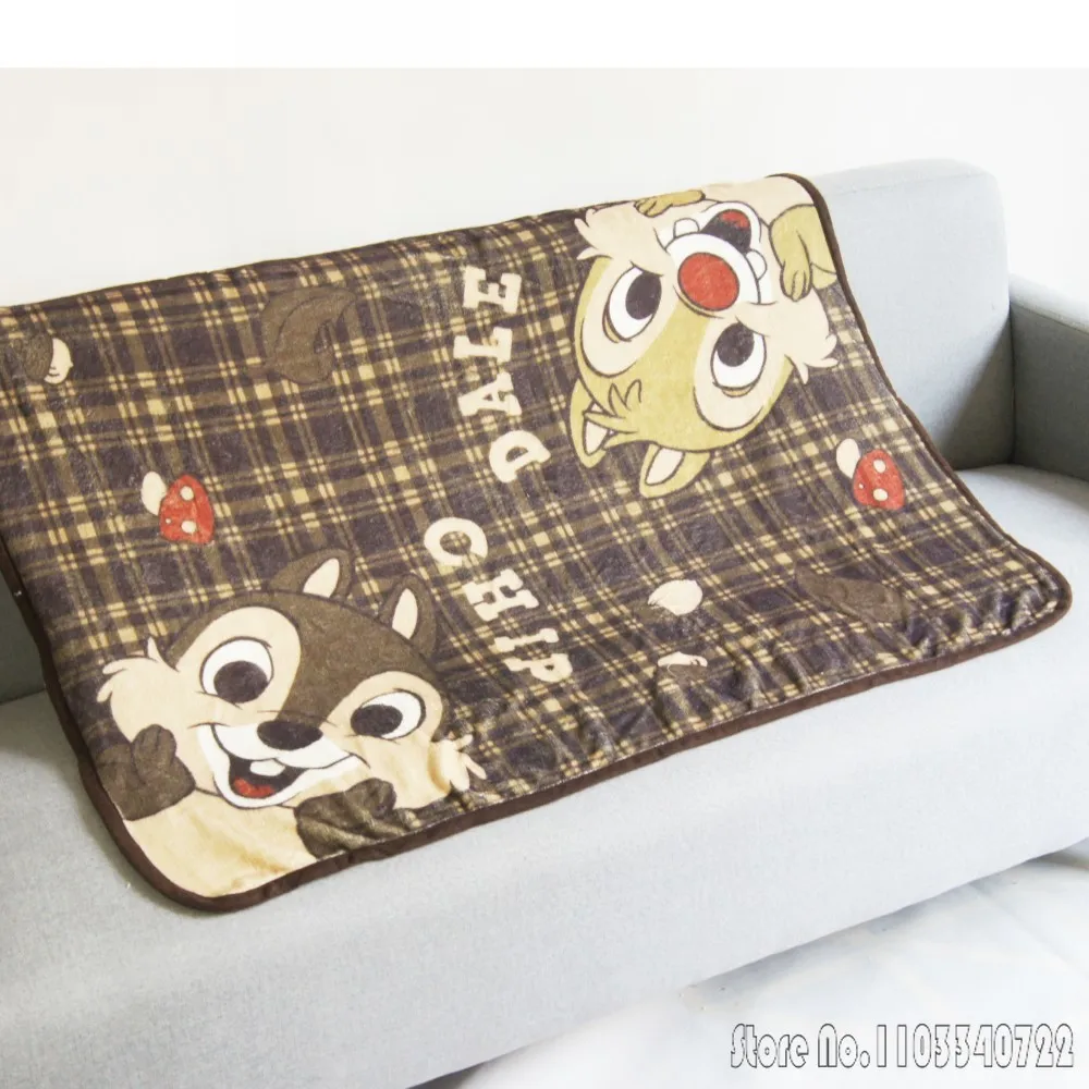 Anime Eekhoorn Leuke Chip & Dale Deken 70x100 cm Gooi Cartoon Dekens voor Kinderen Baby Huisdier op wieg Vliegtuig Slaapbank Cover