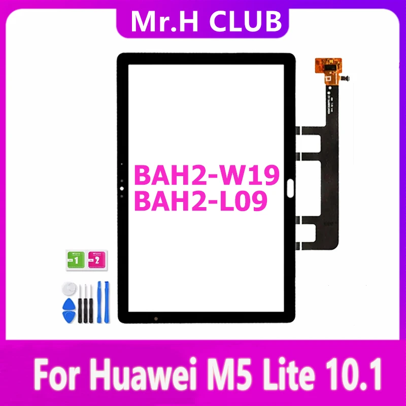 MEW Touch For Huawei MediaPad M5 Lite 10.1 LTE 10 BAH2-L09 BAH2-W19 Bach2-L09C Tablet Screen Front Glass Replacement