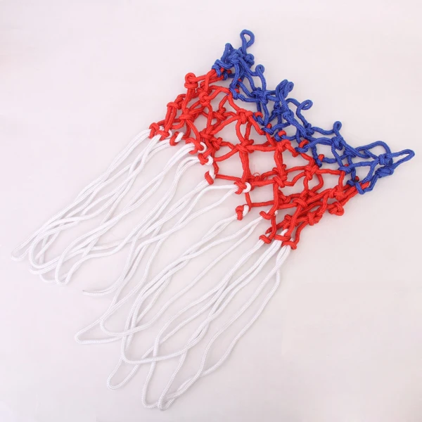 2023 معيار كرة السلة صافي أحمر أبيض أزرق 6 مللي متر النايلون هوب الهدف حافة القياسية بالطاقة كرة السلة هوب سلة حافة صافي