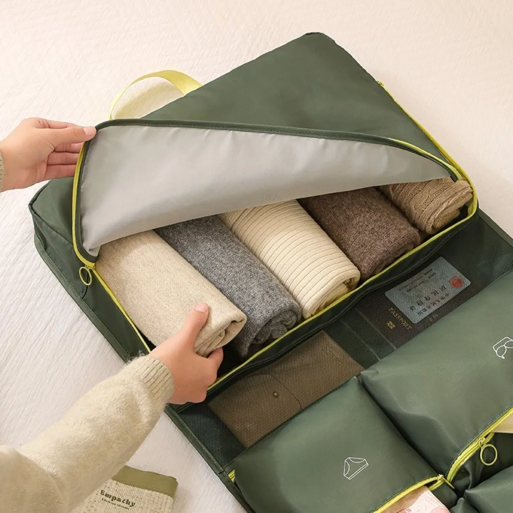 Waterproof Foldable Hanging Storage Bag Moisture-proof Large Capacity Clothing Storage Bag Polyester Washable