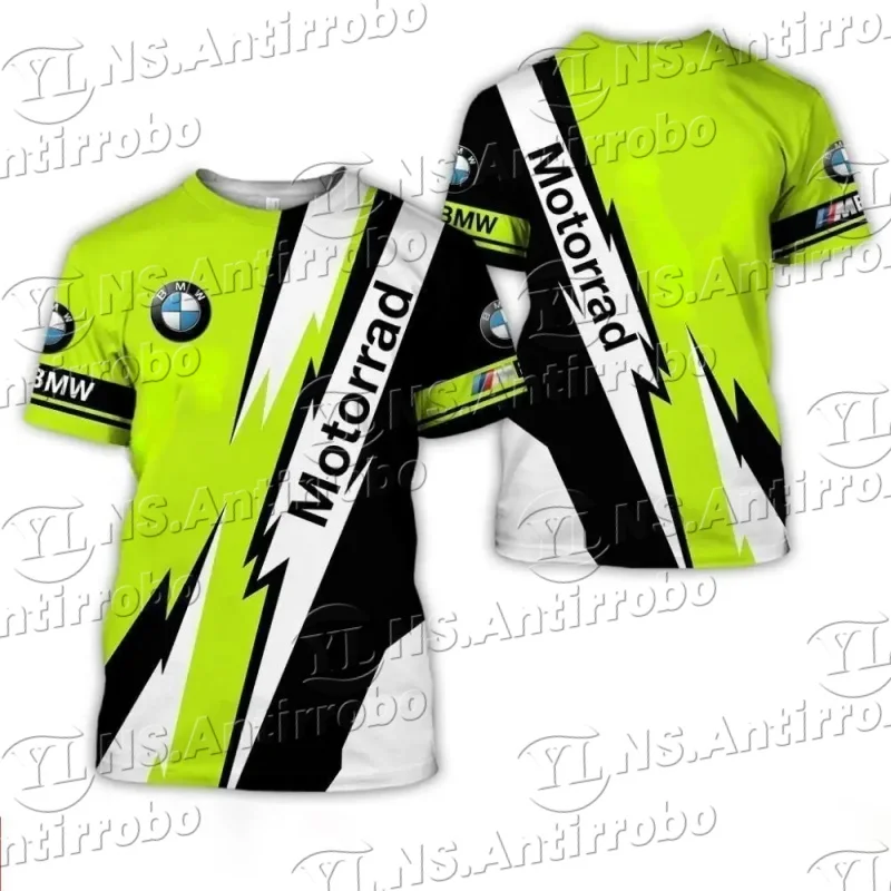 

2025 NEW BMW Car Summer Quick-Dry Digital 3D T-Shirt Short Sleeve Off-Road Racing Shirt Breathable Motorcycle Riding Clothing