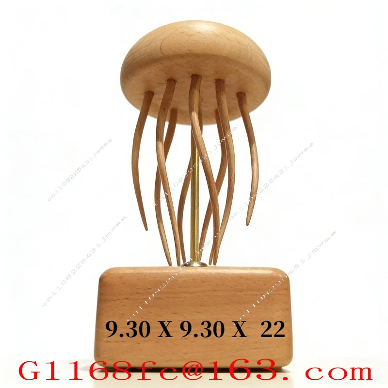 Jellyfish Solid Wood Handmade Ingenious Handmade Tabletop Ornament Home Decoration Birthday Gift Ideas