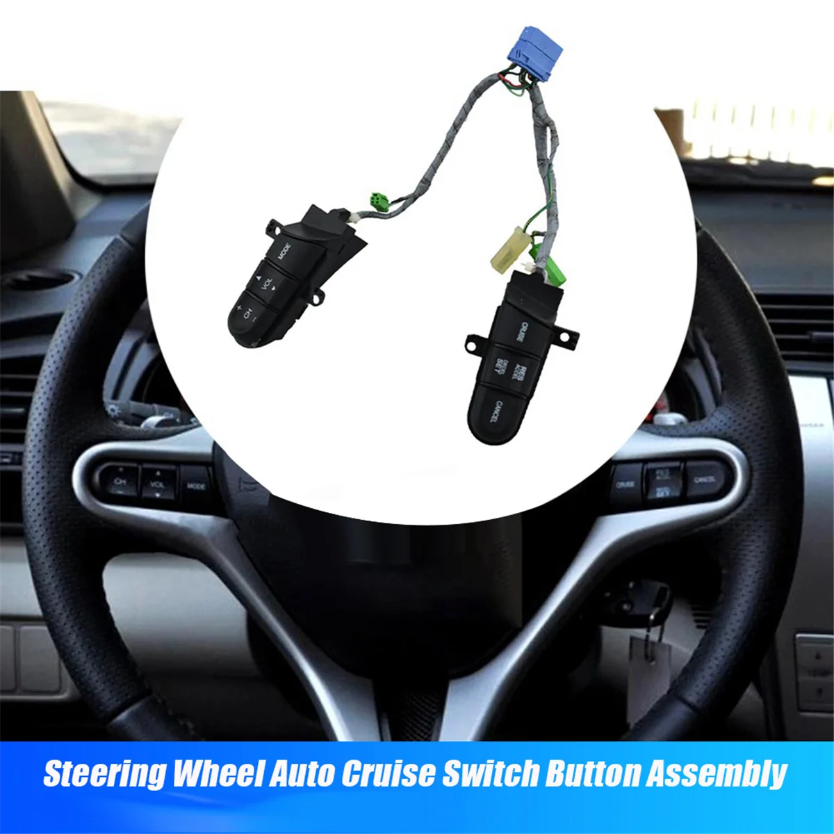 Sakelar Kontrol Pelayaran Roda Kemudi Mobil 36770-SNA-A12 untuk Honda Civic Jazz GE8 Tombol Accel Jarak Jauh Audio 36770-SNR-C21—L49A